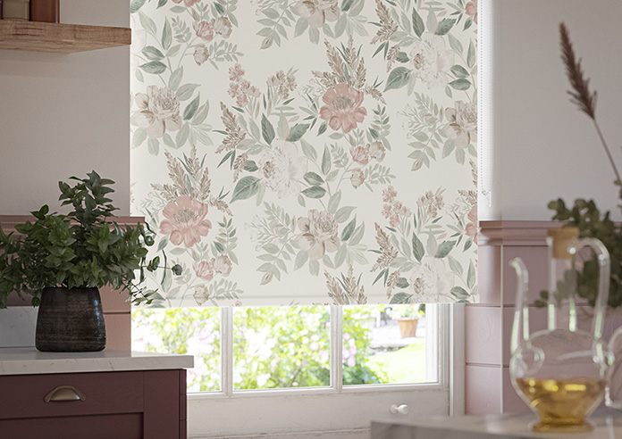Vintage Rose, Pink Blush - Roller Blind - Image 5